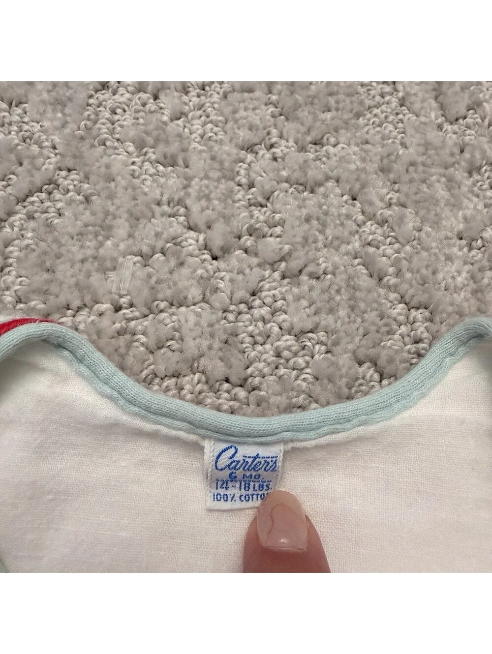Vintage Carter's Romper One-Piece 6 Months White Sleeveless Sailboat Nautical
